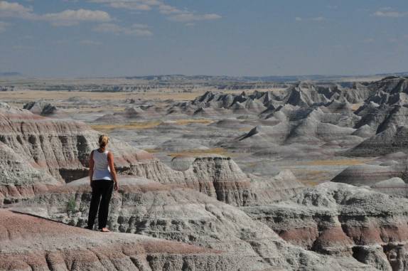 Mirante no Badlands National Park, em South Dakota, nos Estados Unidos